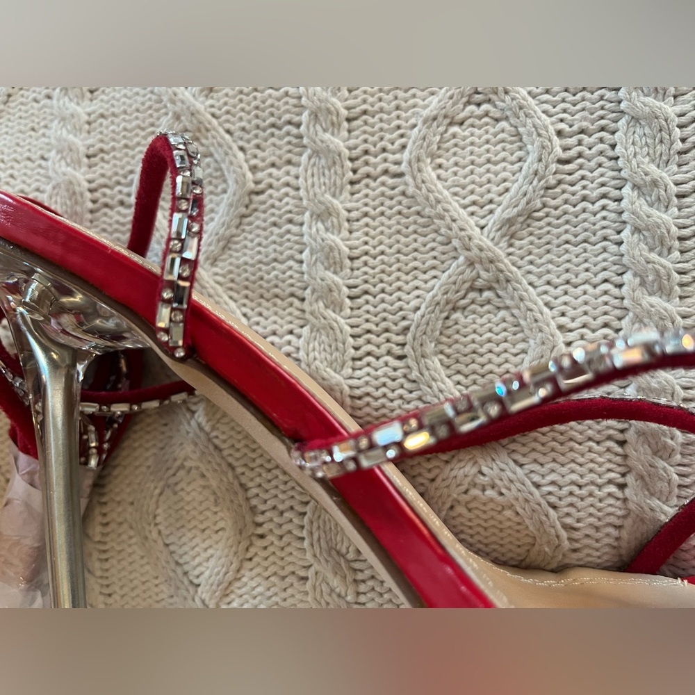 NEW! Chase + Chloe Stiletto Sandals with Wrap Around Ankle Straps Women’s Size 9 - Picture 7 of 15